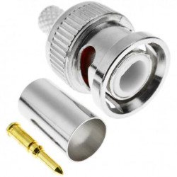 CONECTOR BNC MACHO CRIMPAR RG59 UG-1761