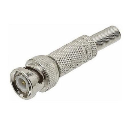 CONECTOR BNC MACHO SOLDAR HQ  C/MUELLE