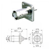 CONECTOR BNC HEMBRA CHASIS TEFLON UG290