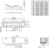 CONECTOR IDC MACHO CHASIS 16 VIAS