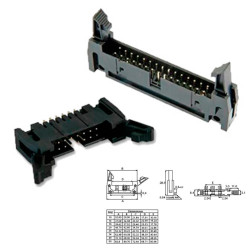 CONECTOR IDC MACHO CHASIS 34 PINES