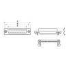 CONECTOR SUB-D 25P MACHO PARA CABLE PLANO