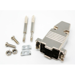 CARCASA CONECTOR SUB-D 9 PINES METAL RECTA