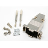 CARCASA CONECTOR SUB-D 9 PINES METAL RECTA