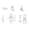 CARCASA CONECTOR SUB-D 9 PINES METAL RECTA