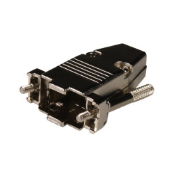 CARCASA CONECTOR SUB-D 9 PINES METAL RECTA