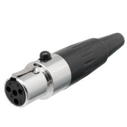 CONECTOR MINI CANON 4 PIN HEMBRA AEREA