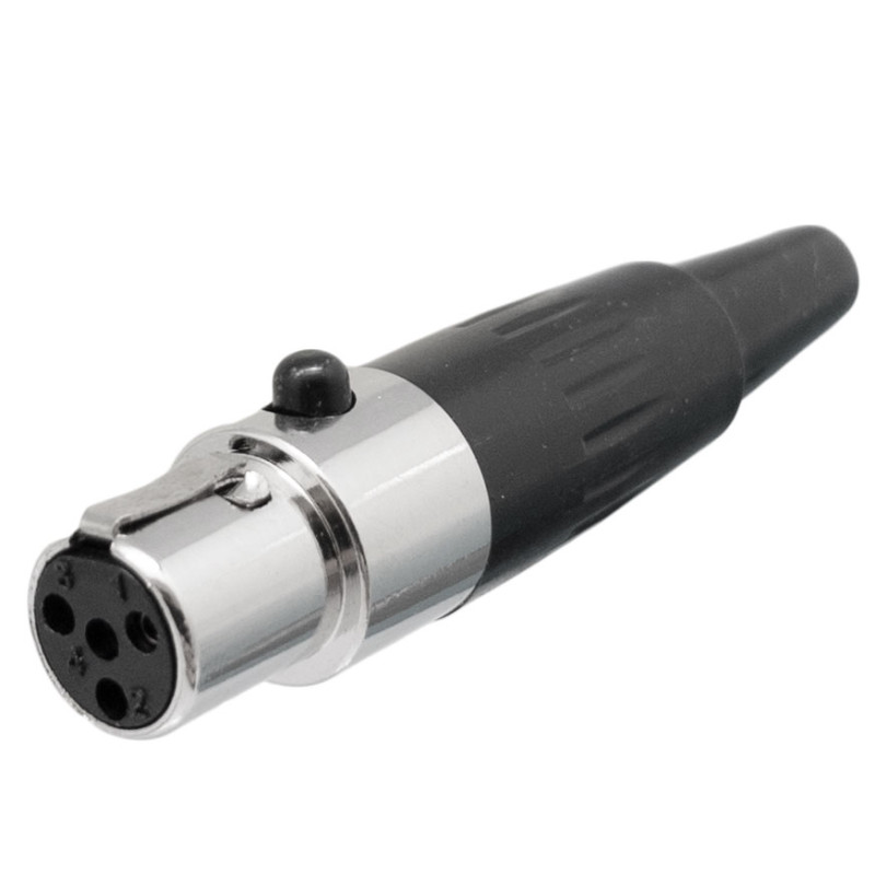 CONECTOR MINI CANON 4 PIN HEMBRA AEREA