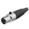 CONECTOR MINI CANON 4 PIN HEMBRA AEREA