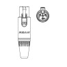 CONECTOR MINI CANON 4 PIN HEMBRA AEREA