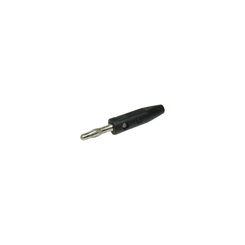 BANANA MACHO Ø4mm FUNDA NEGRA BANANA MACHO Ø4mm FUNDA NEGRA