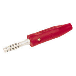 BANANA MACHO Ø4mm FUNDA ROJA