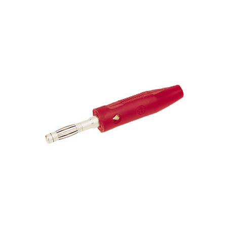 BANANA MACHO Ø4mm FUNDA ROJA