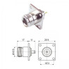 ADAPTADOR N HEMBRA CHASIS UG-58A/U