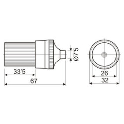CONECTOR MECHERO HEMBRA AEREA