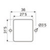 BASE ENCHUFE CON PORTAFUSIBLE