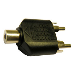 ADAPTADOR JACK 3 5 mm HEMBRA - 2 RCA MACHO