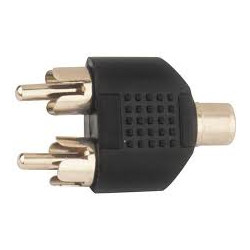 ADAPTADOR JACK 3 5 mm HEMBRA - 2 RCA MACHO