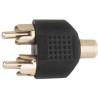 ADAPTADOR JACK 3 5 mm HEMBRA - 2 RCA MACHO
