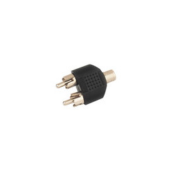 ADAPTADOR JACK 3 5 mm HEMBRA - 2 RCA MACHO