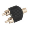 ADAPTADOR JACK 3 5 mm HEMBRA - 2 RCA MACHO
