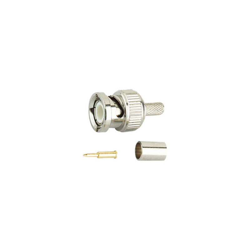 CONECTOR BNC MACHO RG-213 GRIMPAR CONECTOR BNC MACHO RG-213 GRIMPAR