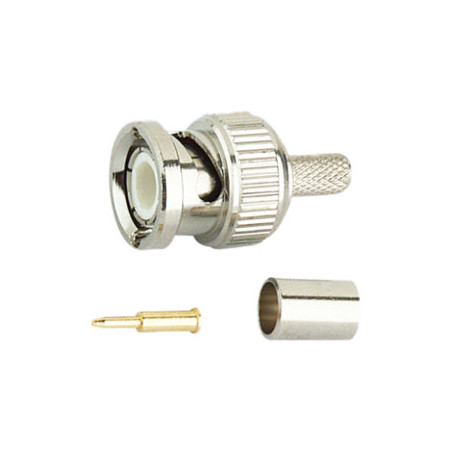 CONECTOR BNC MACHO RG-213 GRIMPAR