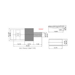 CONECTOR BNC-RP HEMBRA RG-58