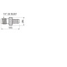 CONECTOR SMA HEMBRA CRIMPAR RG-58