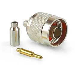 CONECTOR N MACHO CRIMPAR RG174/U