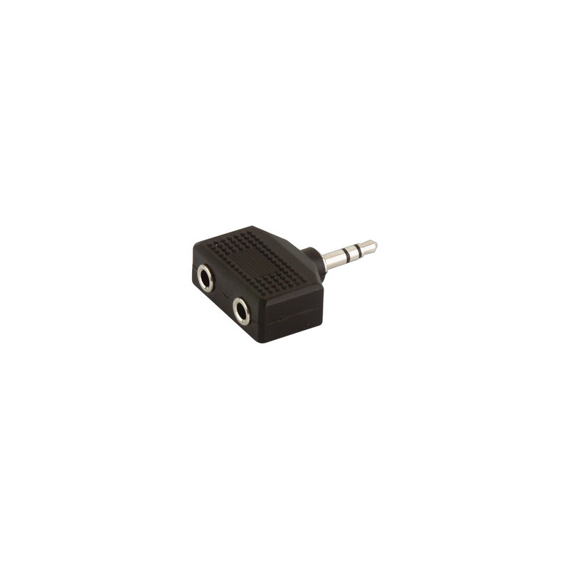 ADAPTADOR 3 5 MACHO 2 X 3 5 HEMBRA STEREO