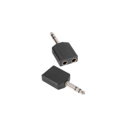 ADAPTADOR 3 5 MACHO 2 X 3 5 HEMBRA STEREO