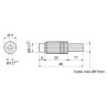 CONECTOR RCA HEMBRA METALICO