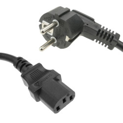 CABLE SCHUKO MACHO - IEC13 HEMBRA 1 80M  HOMOLOGAD