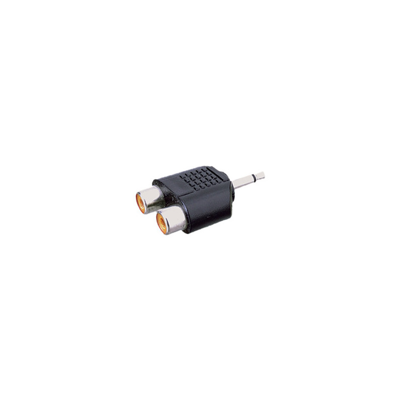 ADAPTADOR 2 RCA HEMBRA JACK 3 5MM STEREO ADAPTADOR 2 RCA HEMBRA JACK 3 5MM STEREO