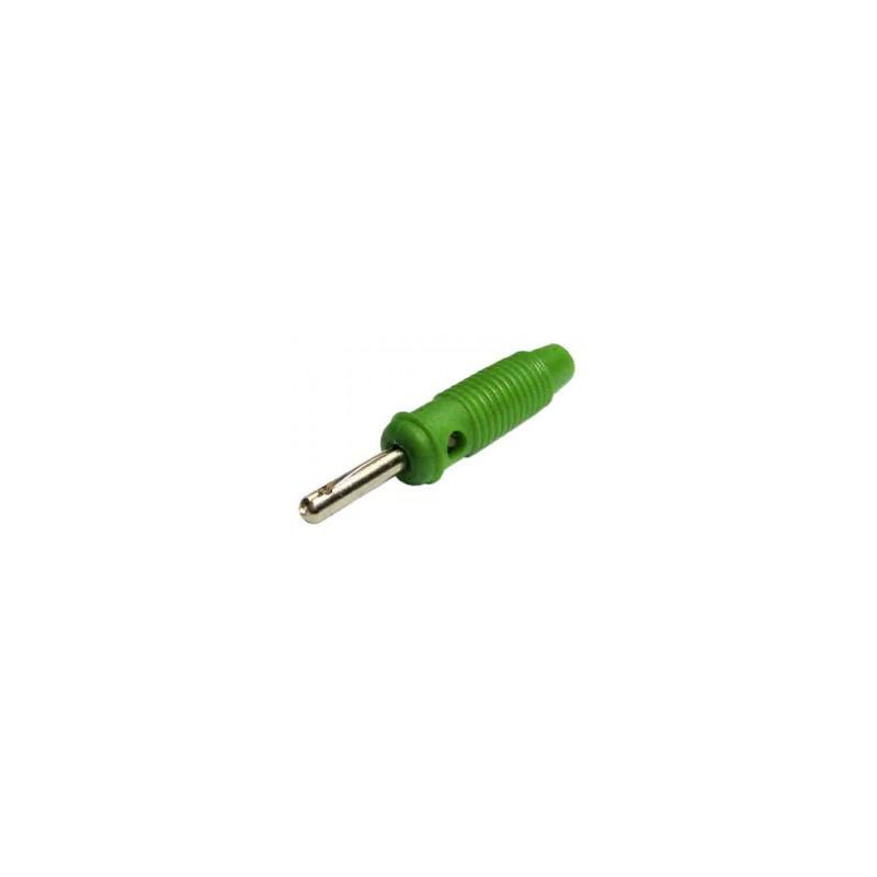BANANA 4mm FUNDA GOMA VERDE