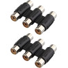 3 RCA HEMBRA A 3 RCA HEMBRA NEGRO