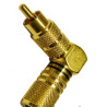 CONECTOR RCA MACHO ACODADO METALICO