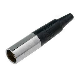 CONECTOR MINI CANON MACHO AEREO