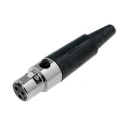 CONECTOR MINI CANON HEMBRA AEREO 3 PINES