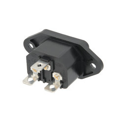 CONECTOR ALIMENTACION CHASIS 3P MACHO 250 V 10A