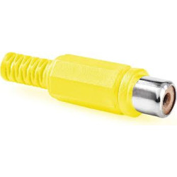 CONECTOR RCA HEMBRA AMARILLO