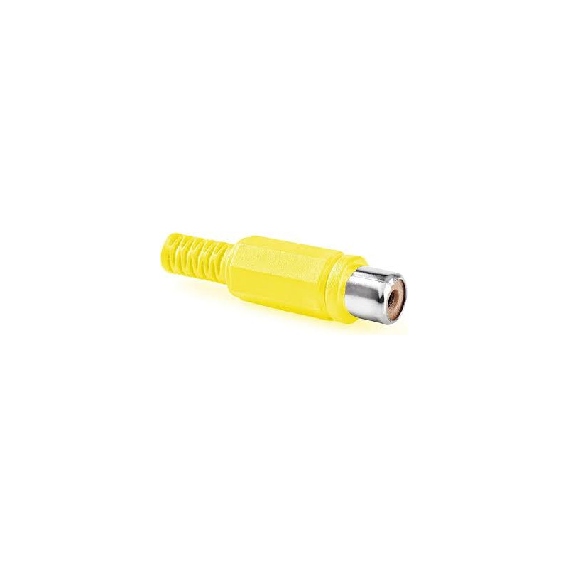 CONECTOR RCA HEMBRA AMARILLO CONECTOR RCA HEMBRA AMARILLO
