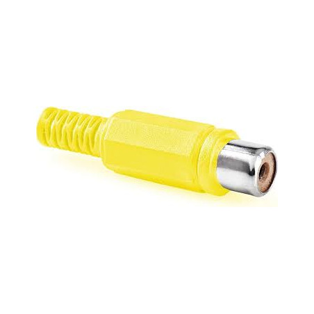 CONECTOR RCA HEMBRA AMARILLO