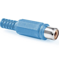 CONECTOR RCA HEMBRA AZUL