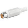 CONECTOR RCA HEMBRA BLANCO