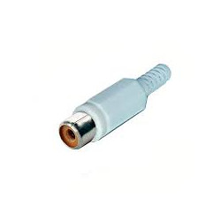 CONECTOR RCA HEMBRA BLANCO
