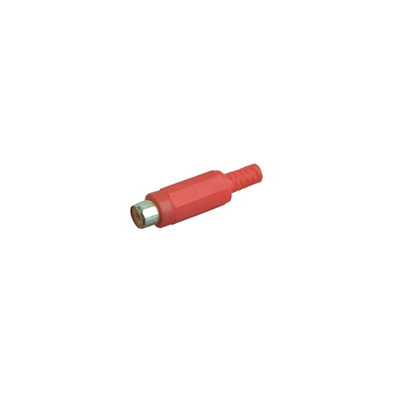 CONECTOR RCA HEMBRA AEREA ROJO