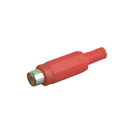 CONECTOR RCA HEMBRA AEREA ROJO