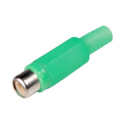 CONECTOR RCA HEMBRA VERDE